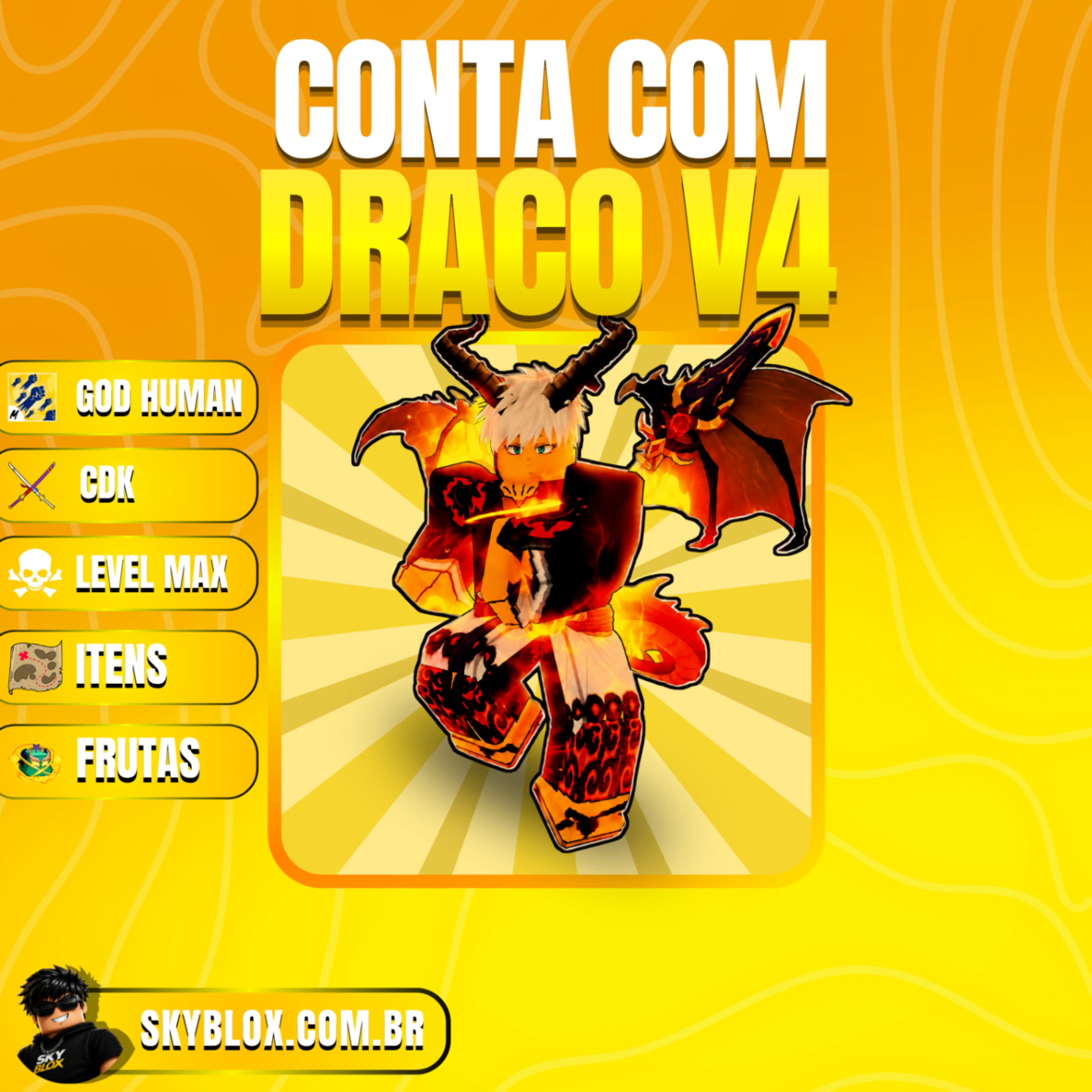 🐲 DRACO V4 FULL! God Human + Level Max