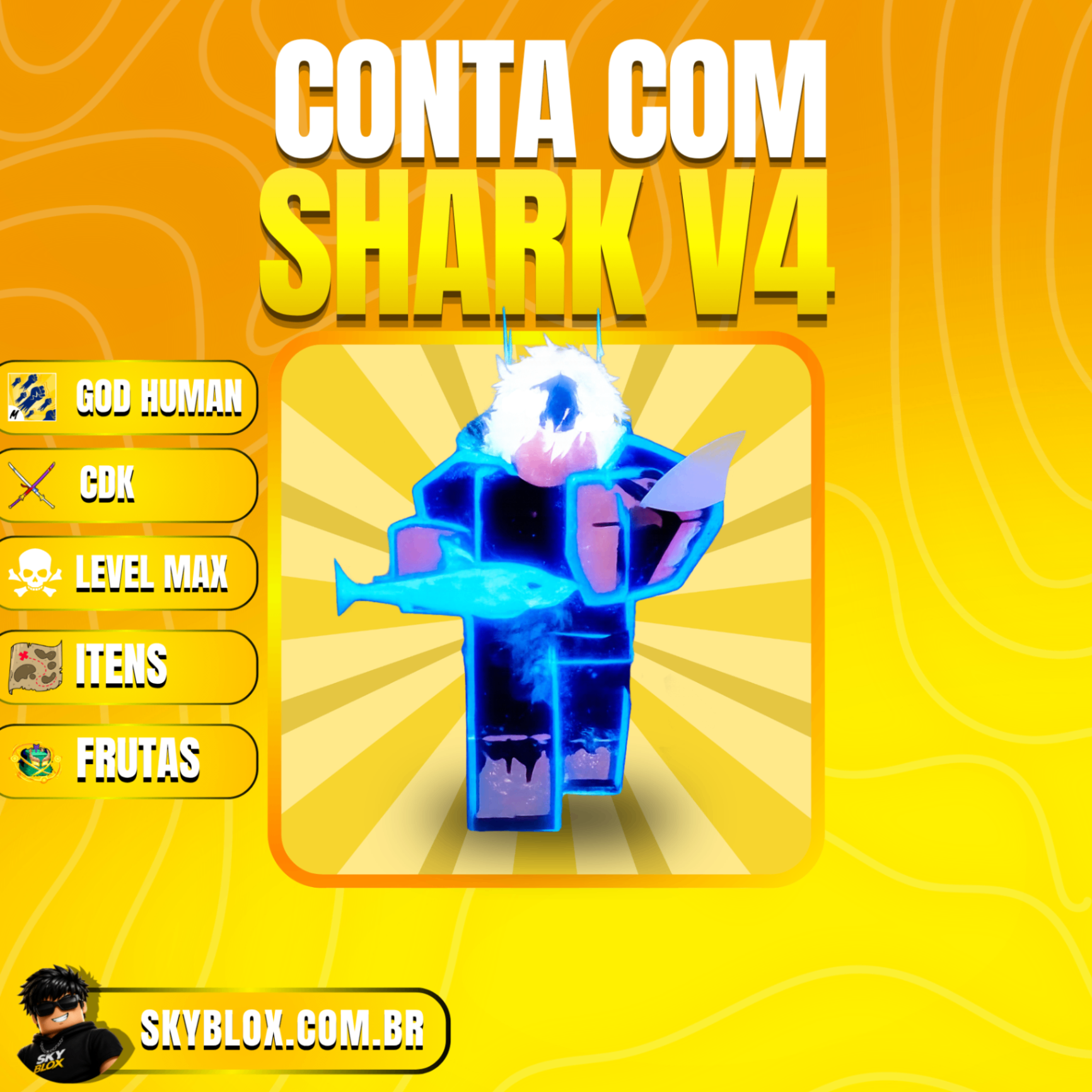 🦈 SHARK V4 FULL! God Human + Cdk + Level Max